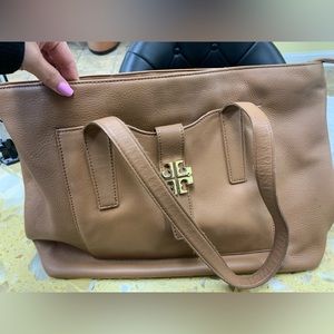 USED Tory Burch camel color tote